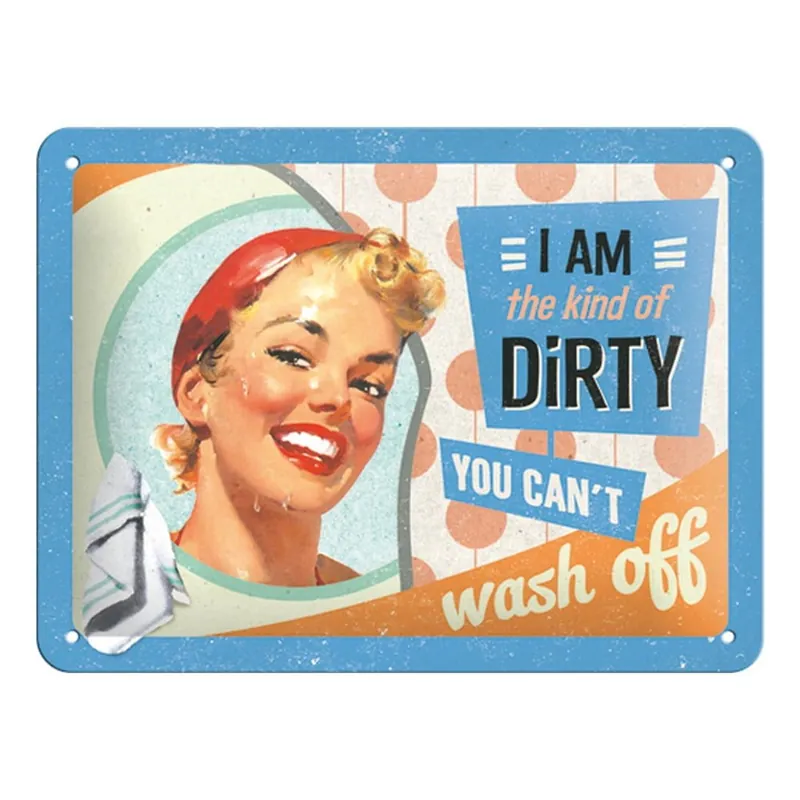Blaszana tabliczka Kind of Dirty, 15x20 cm Bonami Premium