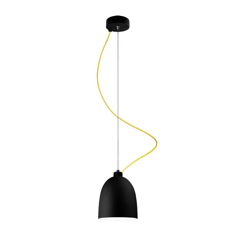 Wyprzedaż Lampa AWA, black matte/yellow/black Bonami