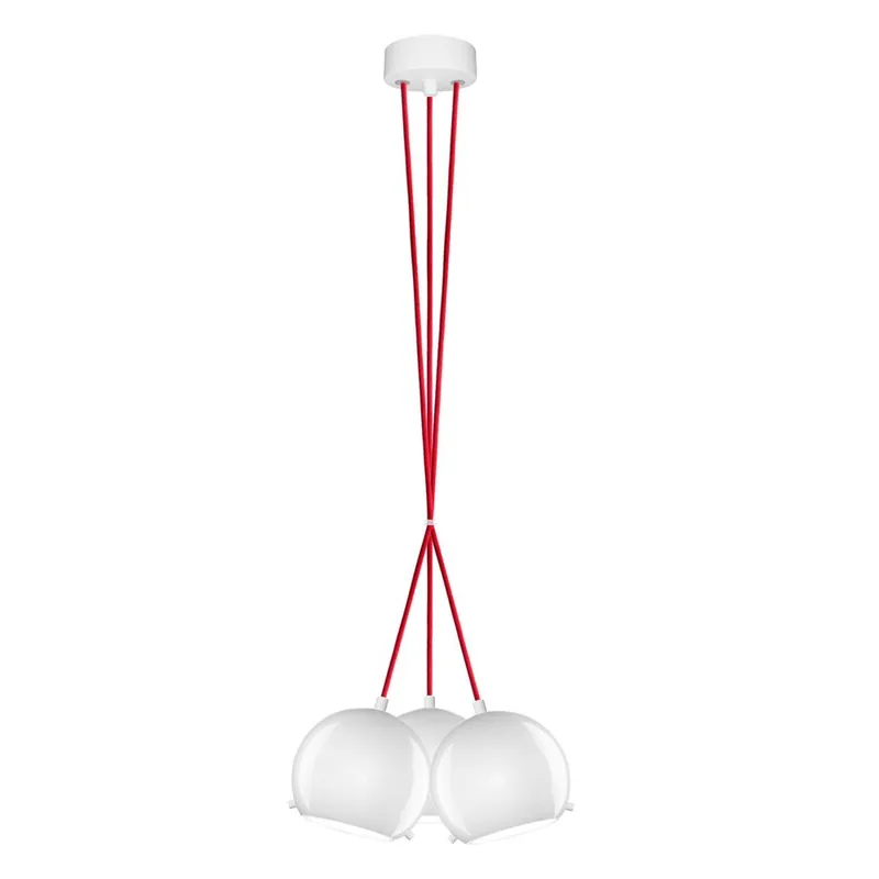 Taniej Potrójna lampa MYOO opal/red/white Bonami