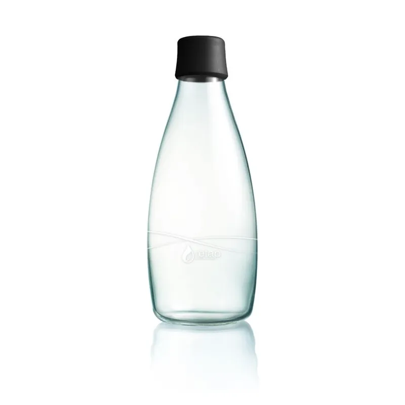 Czarna butelka ze szkła ReTap, 800 ml Bonami Bezpieczna płatność