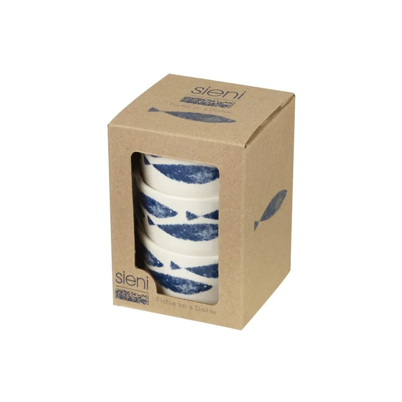 Hit cenowy Zestaw 3 misek porcelanowych Churchill China Couture Fishie, 150 ml Bonami