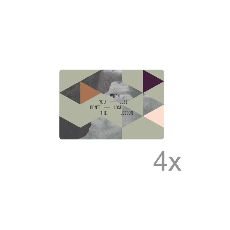 Komplet 4 desek do serwowania Geometry Olive Bonami Oferta limitowana