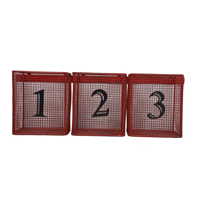 Bestseller Koszyki naścienne Red Numbers Bonami