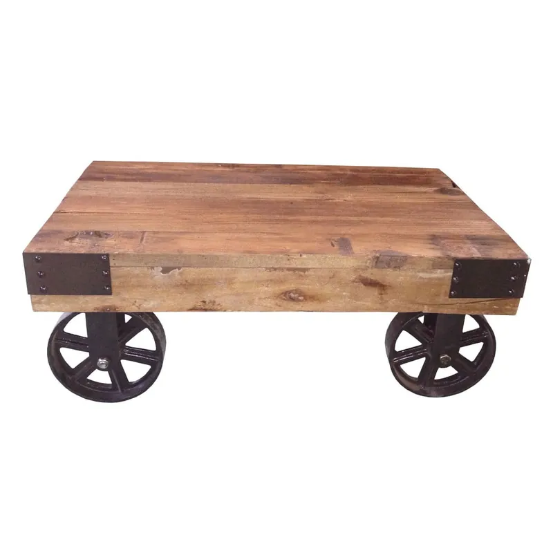 Wyjątkowa oferta Metalowy stolik na kółkach Antic Line Salon, 76x50 cm Bonami