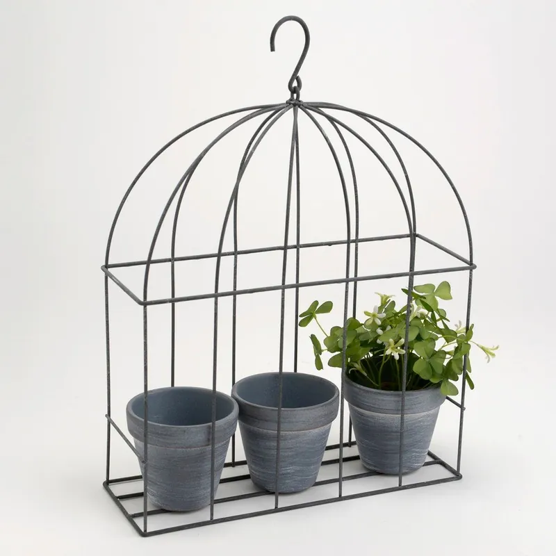 Klatka dekoracyjna z doniczkami Cage Plant Bonami Oferta czasowa