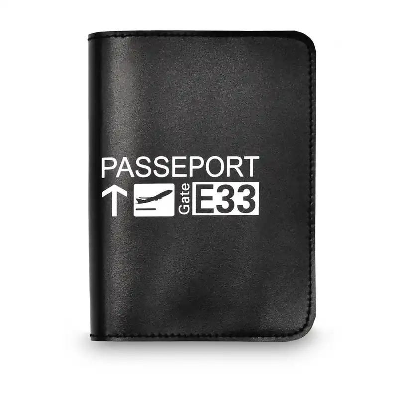 Czarne etui na paszport z białym detalem Hero Gate Bonami Bestseller