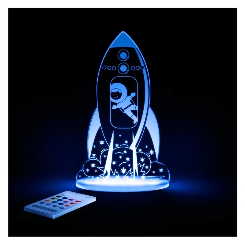 Super okazja Dziecięca lampa nocna LED Aloka Rakieta Bonami