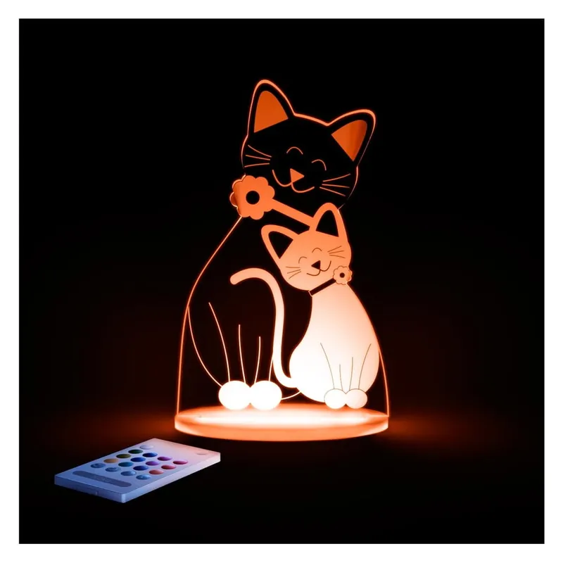 Super okazja Dziecięca lampa nocna LED Aloka Kot Bonami