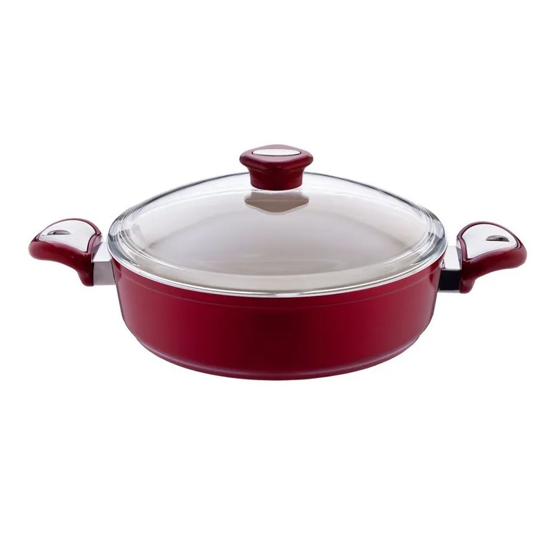 Garnek Lux Shallow Red, 5,5 l Bonami Super okazja