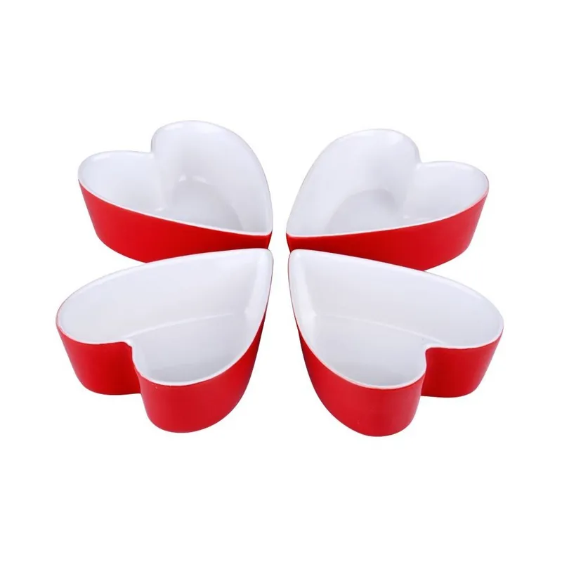Zestaw 4 forem Heart Red Bonami Nowy