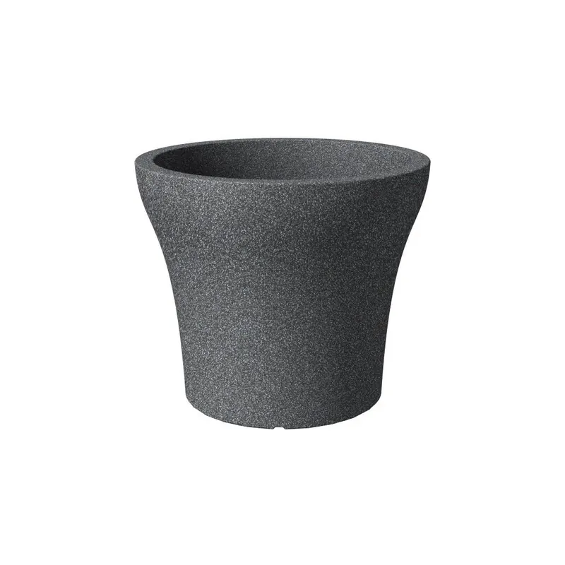 Wysoka jakość Donica ogrodowa Stone Granit 60 cm, czarna Bonami