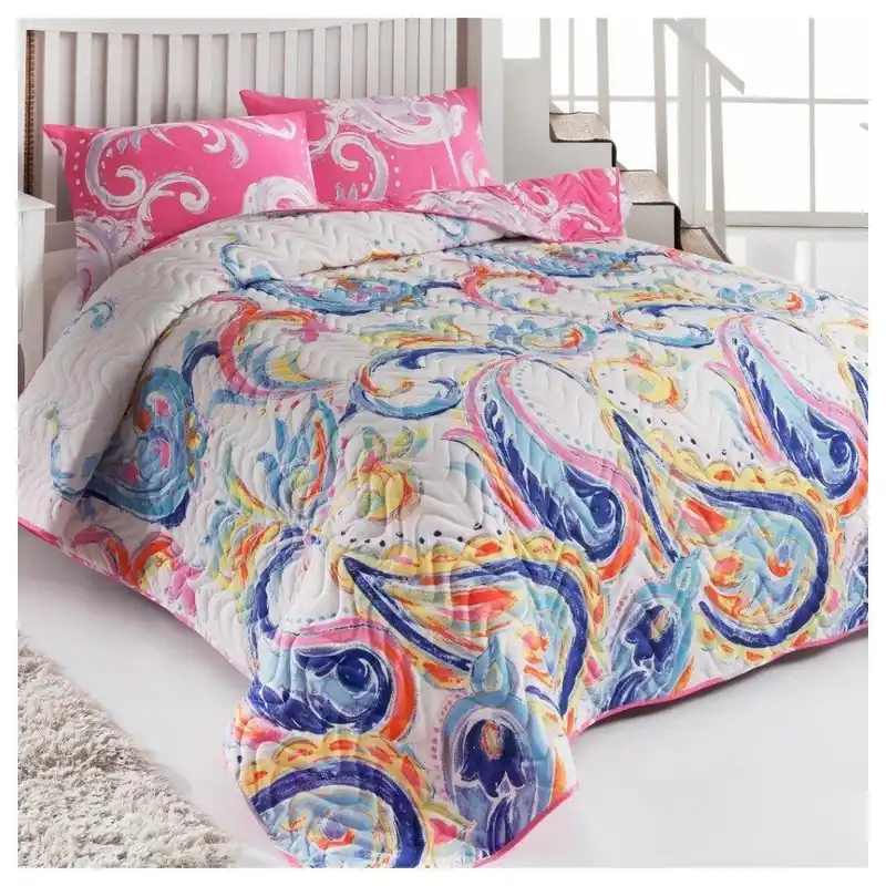 Pikowana narzuta i 2 poszewki na poduszki Double 220, 200x220 cm Bonami Łatwy zwrot