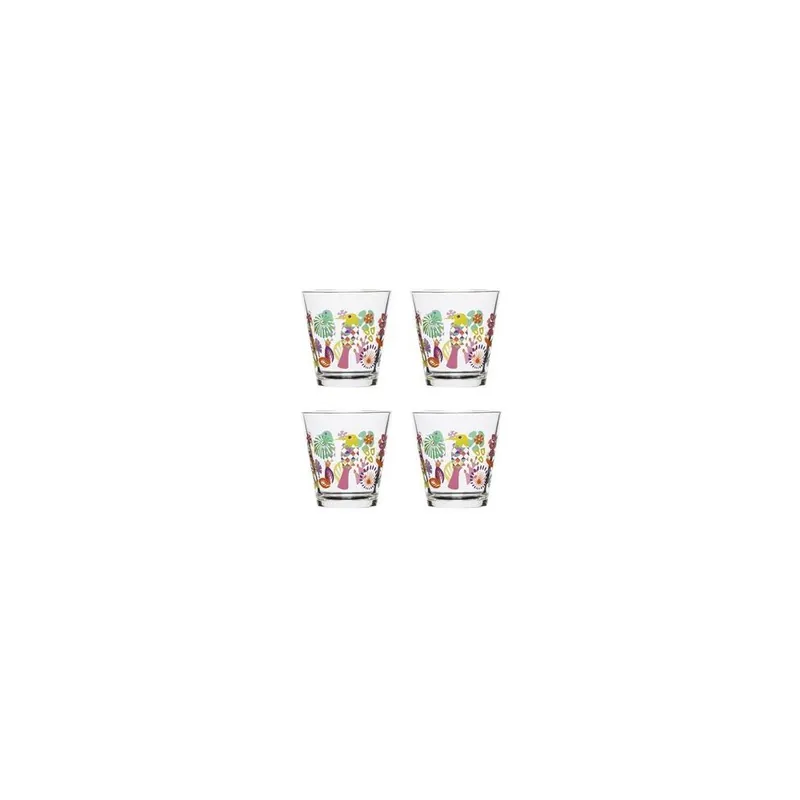 Łatwy zwrot Zastaw 4 szklanek Fantasy 200 ml, fiolet Bonami