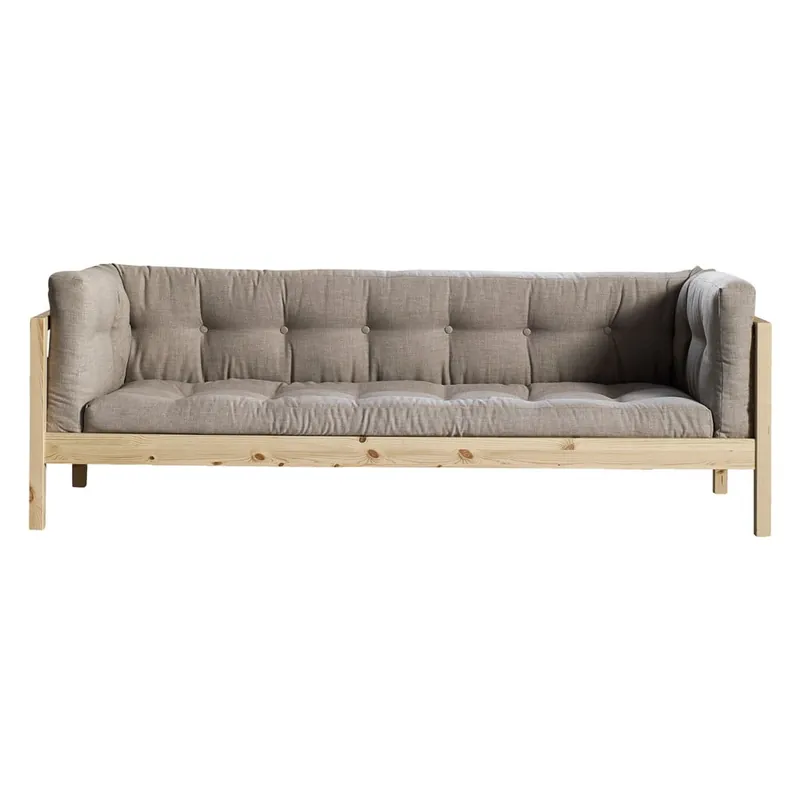 Nie przegap Sofa 3-osobowa Karup Fusion Natural/Linoso Light Gray Bonami