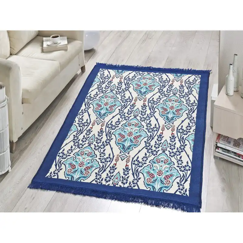 Dywan Blue Flora, 80x150 cm Bonami Zniżka