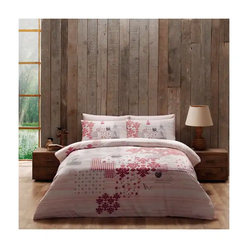 Pościel z prześcieradłem Pink Patchwork, 160x220 cm Bonami Sprawdź teraz