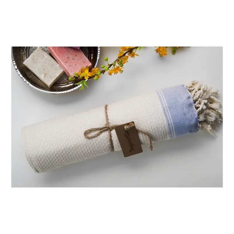 Darmowy zwrot Ręcznik hamam Jacquard Beige, 100x180 cm Bonami