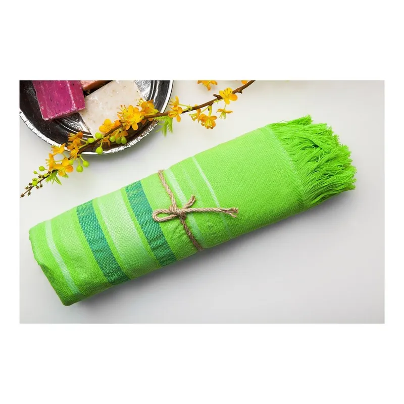 Ręcznik hamam Cotton Loincloth Green Three, 75x170 cm Bonami Wysoka jakość