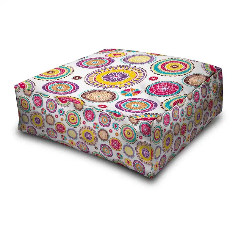 Hit sprzedaży Puf Margao Pink and Yellow Bonami