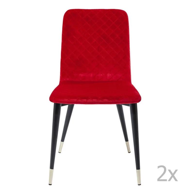 Obniżka ceny Zestaw 2 czerwonych krzeseł Kare Design Montmartre Bonami