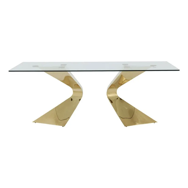 Stół z nogami w złotym kolorze Kare Design Gloria Bonami Oferta czasowa