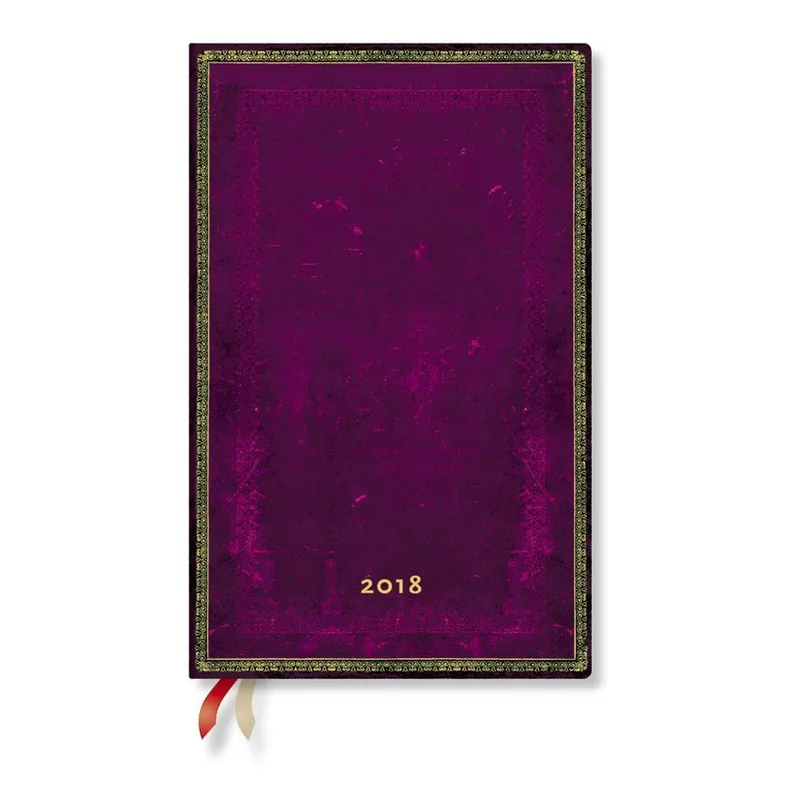 Kalendarz na rok 2018 z układem wertykalnym Paperblanks Cordovan Maxi Bonami Promocja