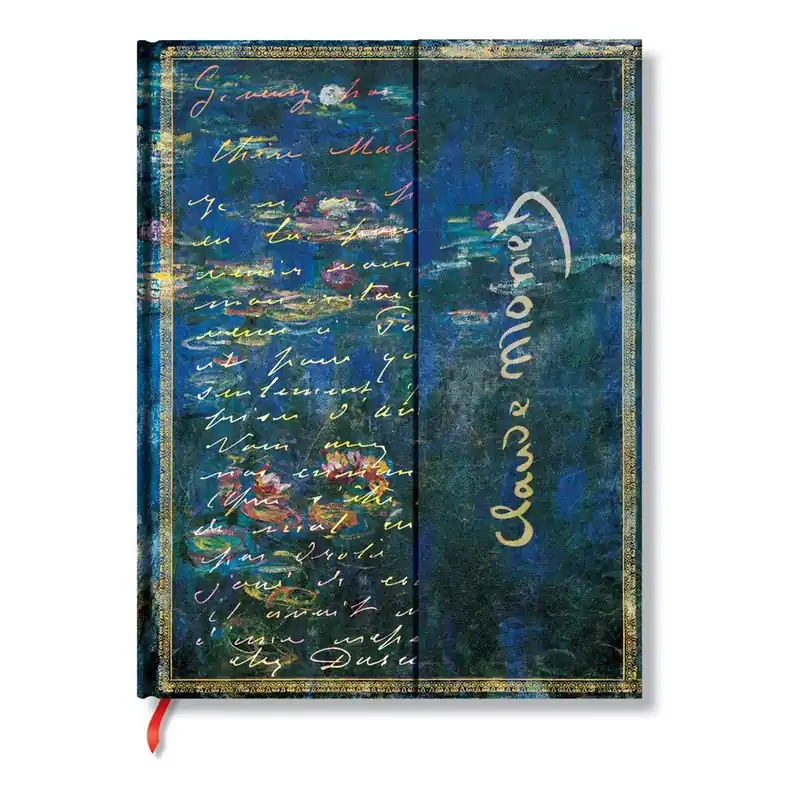 Łatwy zwrot Notes w twardej oprawie Paperblanks Water Lilies, 18 x 22 cm Bonami