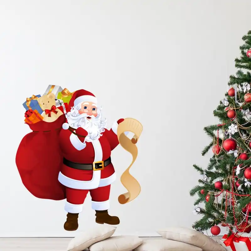 Naklejka świąteczna Ambiance Santa Claus and Gift List Bonami Łatwy zwrot