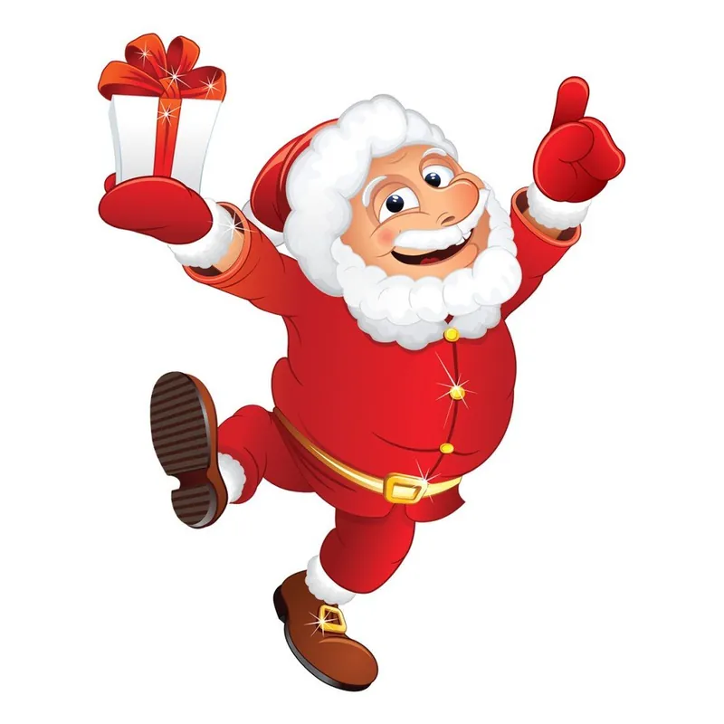 Super okazja Naklejka świąteczna Ambiance Happy Santa Bonami