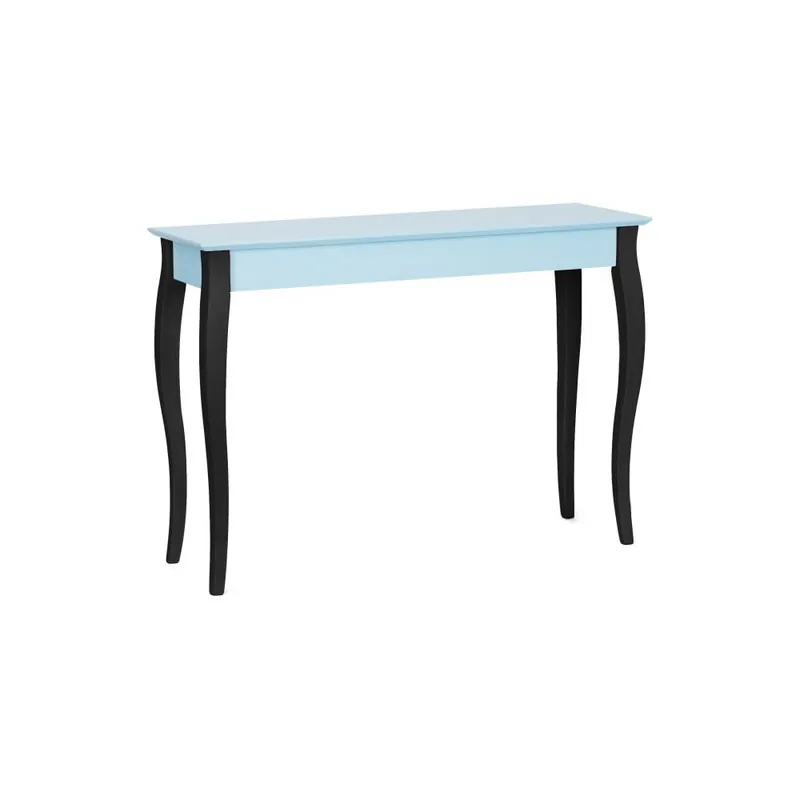 Wyjątkowa oferta Jasnoturkusowa konsola z czarnymi nogami Ragaba Lilo, szerokość 105 cm Bonami