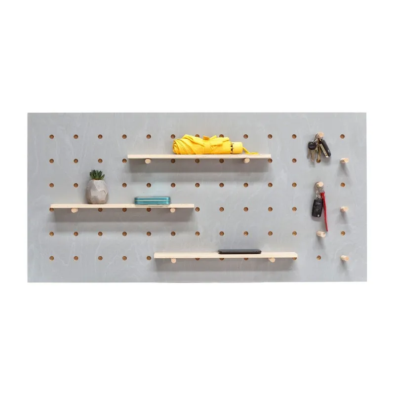 Nowy Szary organizer ścienny Ragaba TRIVENTI, 120x60 cm Bonami