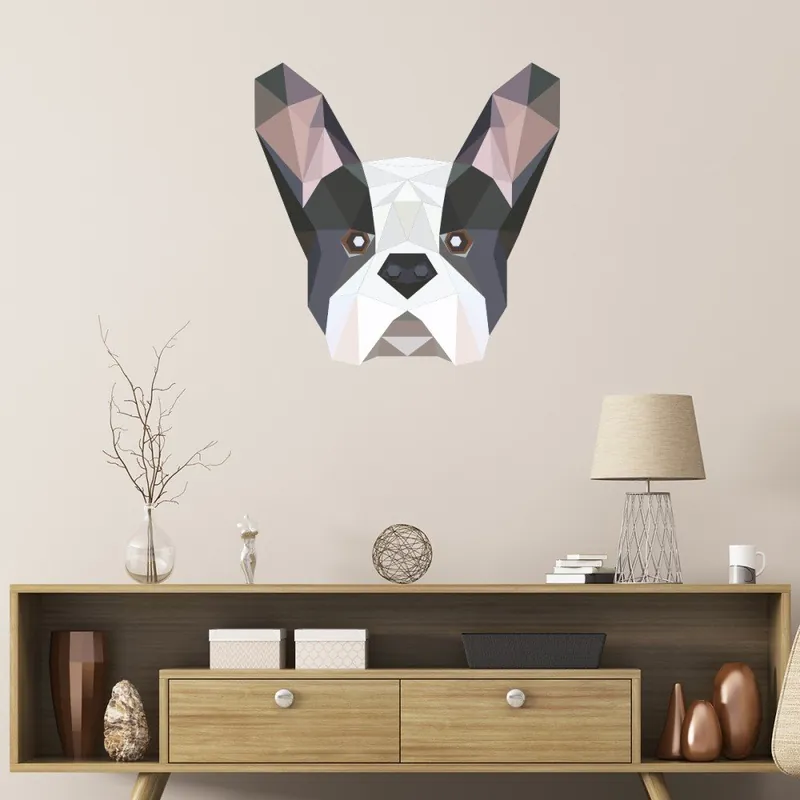 Naklejka Fanastick Origami Bulldog Bonami Łatwy zwrot