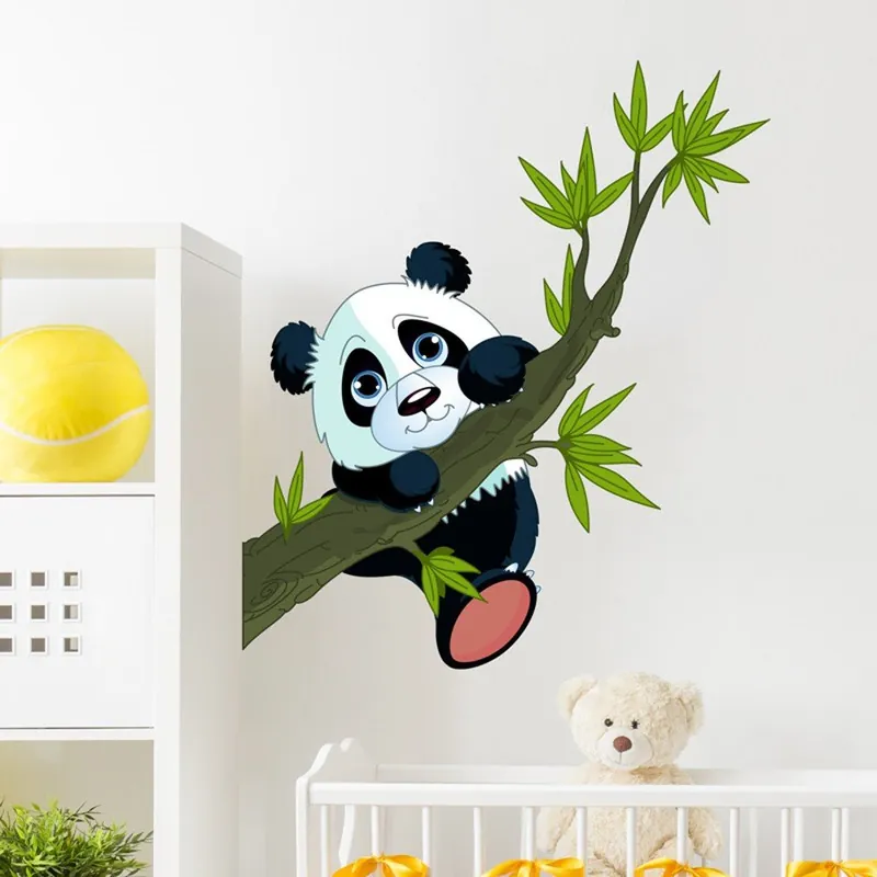 Dziecięca naklejka ścienna Ambiance Panda On Branches Bonami Bezpieczna płatność