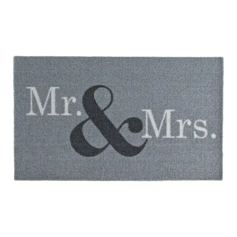 Ostatnie sztuki Szara wycieraczka Zala Living Design Mr. & Mrs., 50x70 cm Bonami
