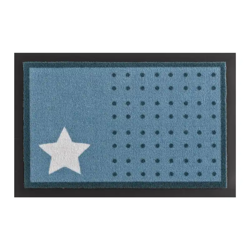 Wyprzedaż Wycieraczka Hanse Home Star and Dots Light Blue, 40x60 cm Bonami