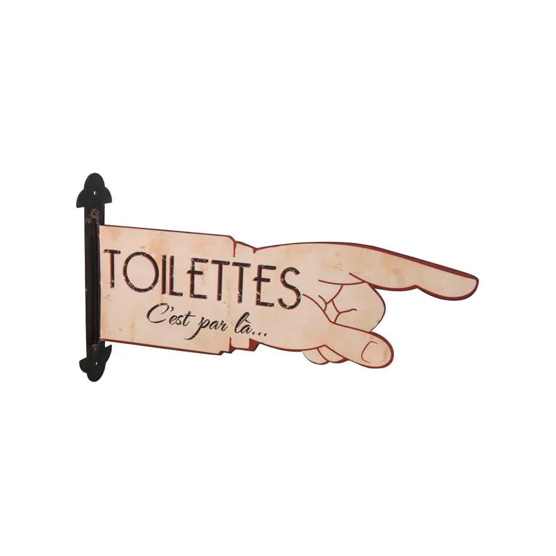 Tabliczka z drogowskazem do toalety Antic Line Toilettes Bonami Okazja