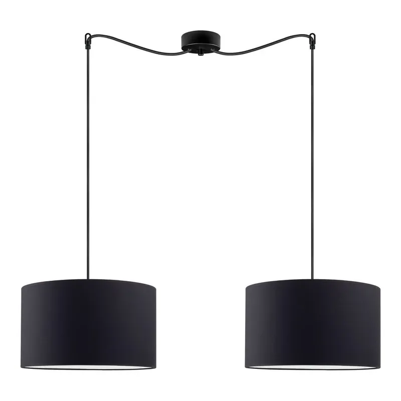 Wybór klientów Czarna podwójna lampa wisząca Sotto Luce M Bonami