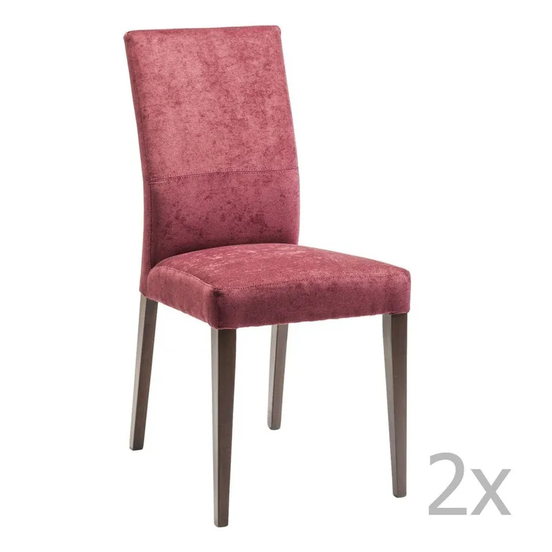 Oferta Zestaw 2 bordowych krzeseł Kare Design Mara Berry Bonami