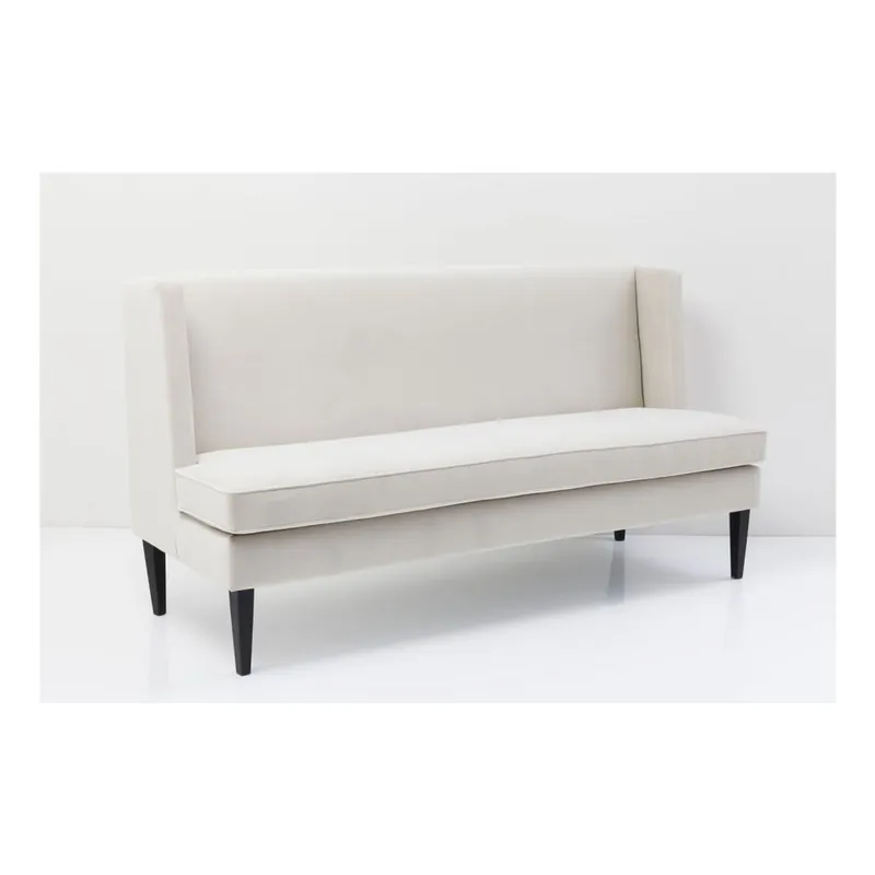 Jasnokremowa sofa z czarnymi detalami Kare Design Manchester Creme Bonami Rabat