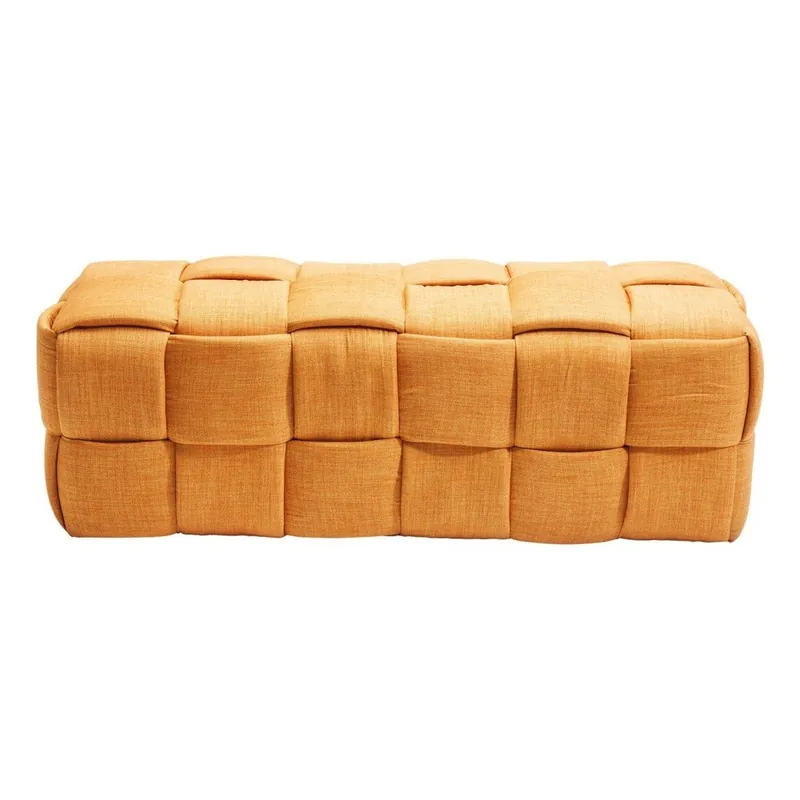 Pomarańczowa ławka Kare Design Woven Orange Bonami Zniżka