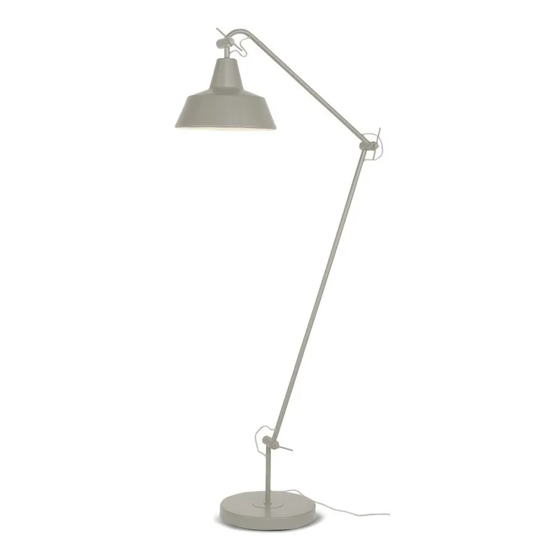 Szara lampa stojąca z metalowym kloszem (wysokość 220 cm) Chicago – it‘s about RoMi Bonami Ostatnie sztuki