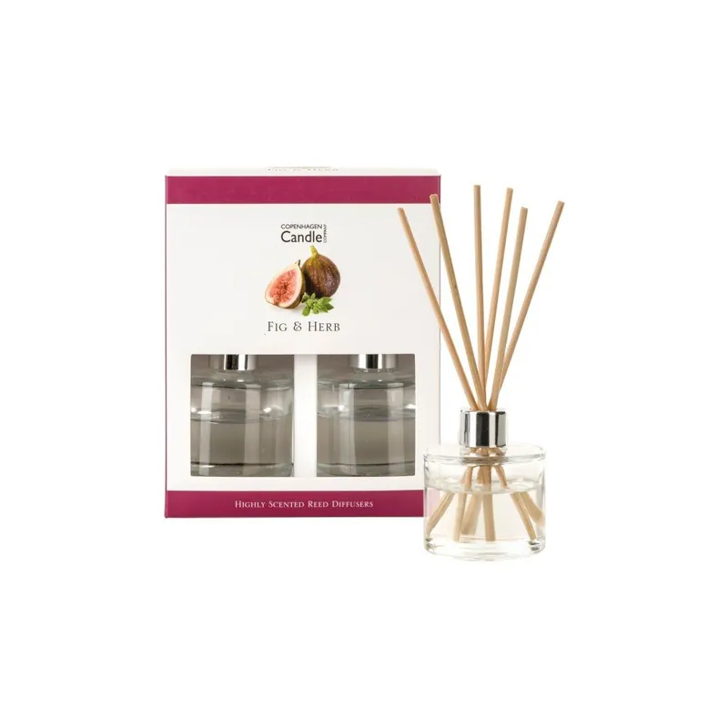 Zestaw 2 dyfuzorów zapachowych o zapachu fig i ziół Copenhagen Candles, 40 ml Bonami Zamów teraz