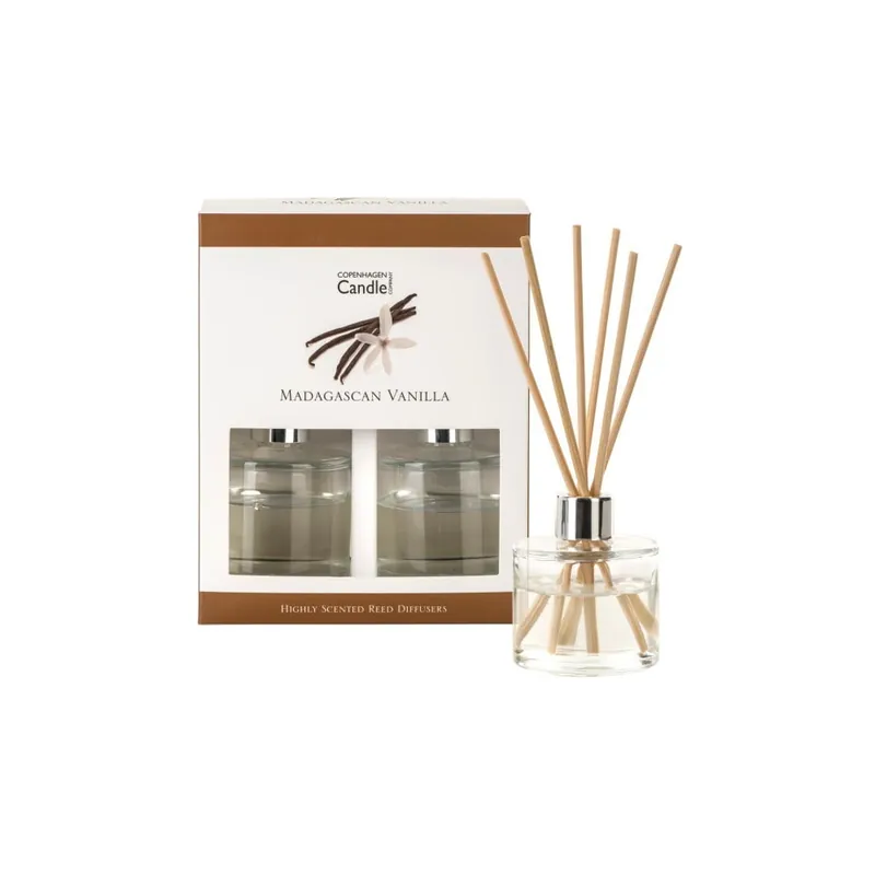 Oferta czasowa Zestaw 2 dyfuzorów zapachowych o zapachu wanilii Copenhagen Candles Madagascan, 40 ml Bonami