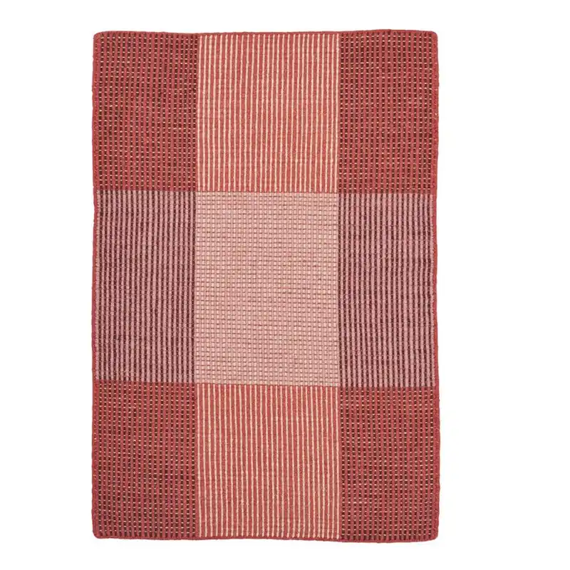 Super okazja Czerwony dywan wełniany ręcznie tkany Linie Design Bologna, 50x80 cm Bonami