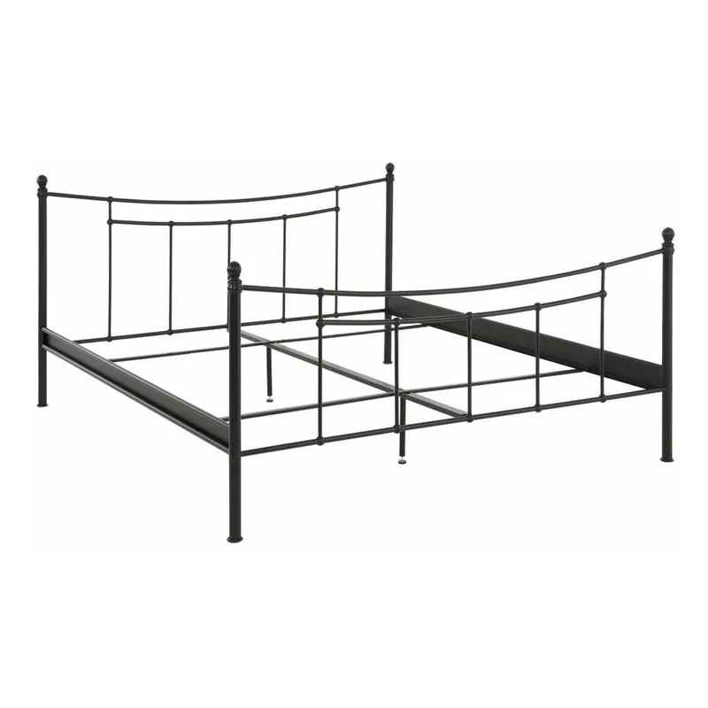 Oferta czasowa Czarne łóżko dwuosobowe Støraa Victor, 180x200 cm Bonami