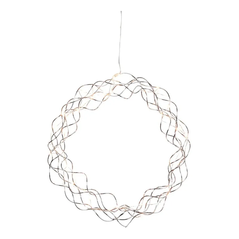 Dekoracja świetlna LED w kolorze srebra Best Season Curly, ø 30 cm Bonami Kup online