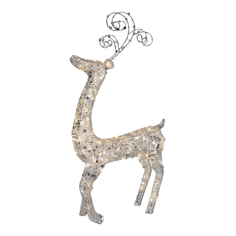 Bestseller Dekoracja świecąca LED Best Season Reindeer with Sequins, 115 cm Bonami