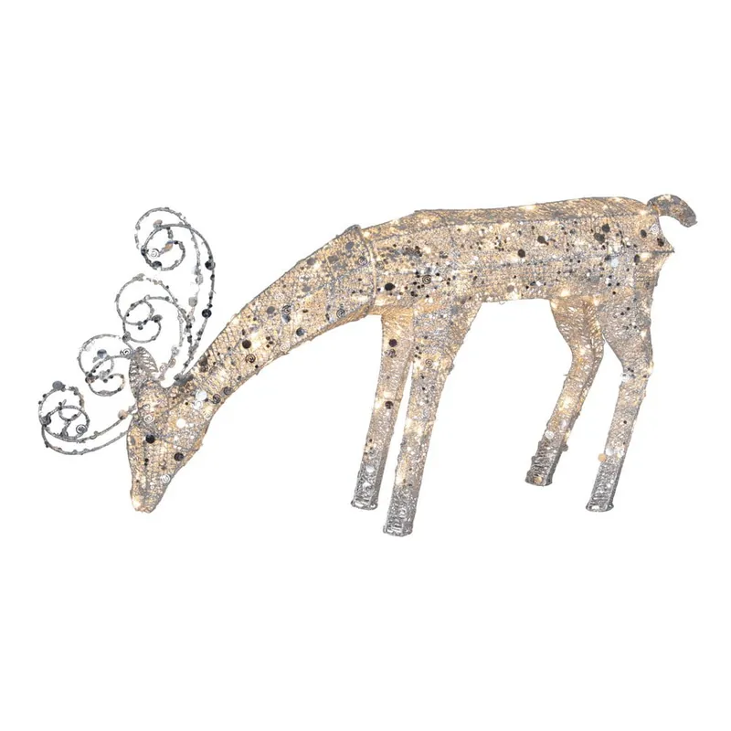 Tylko do końca tygodnia Dekoracja świecąca LED Best Season Reindeer with Sequins, 55 cm Bonami