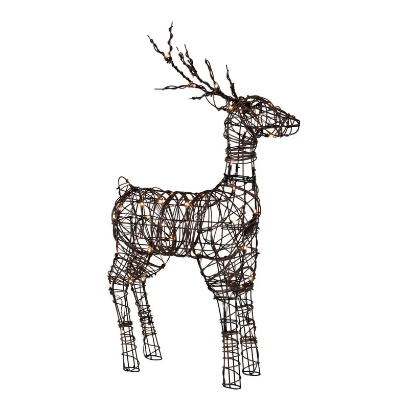 Dekoracja świecąca LED Best Season Deer Rattan, 90 cm Bonami Super okazja