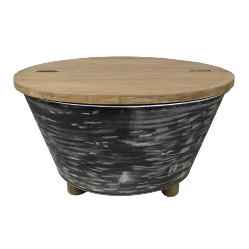 Stolik z drewna tekowego HSM Collection Baskom, ⌀ 80 cm Bonami Premium